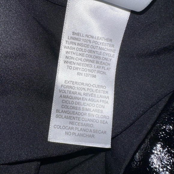 Nina Parker Women’s Trendy Plus Size Faux Leather Skirt Size 16W Black - Picture 6 of 9